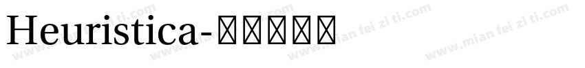 Heuristica字体转换