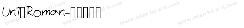 Un1_Roman字体转换