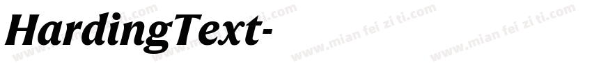 HardingText字体转换