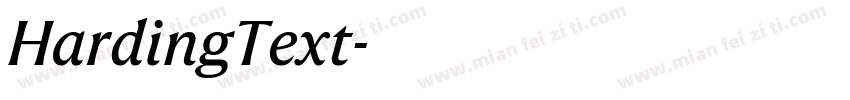 HardingText字体转换