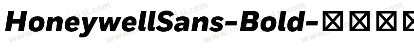 HoneywellSans-Bold字体转换
