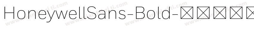 HoneywellSans-Bold字体转换