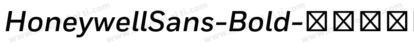 HoneywellSans-Bold字体转换
