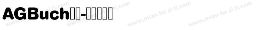 AGBuch字体字体转换
