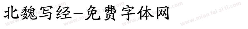 北魏写经字体转换