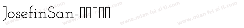 JosefinSan字体转换