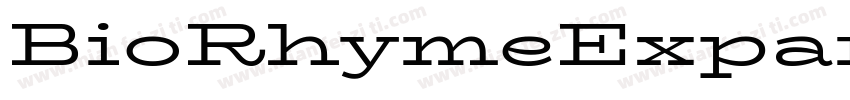 BioRhymeExpanded-Re字体转换
