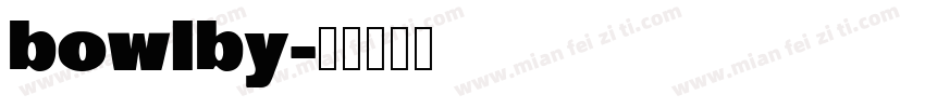 bowlby字体转换
