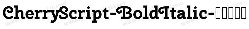 CherryScript-BoldItalic字体转换
