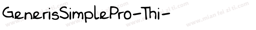 GenerisSimplePro-Thi字体转换