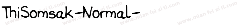 ThiSomsak-Normal字体转换