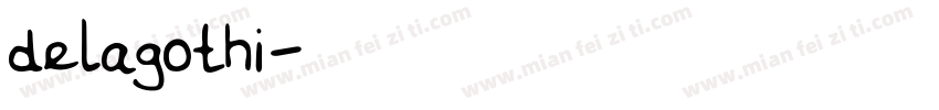 delagothi字体转换