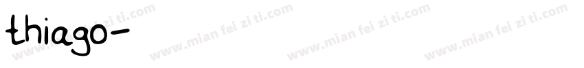thiago字体转换