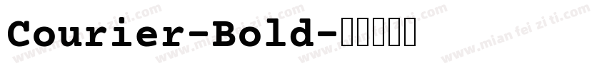 Courier-Bold字体转换