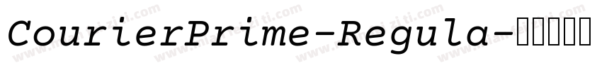 CourierPrime-Regula字体转换