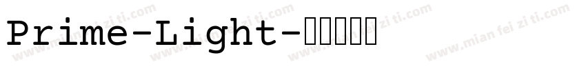 Prime-Light字体转换