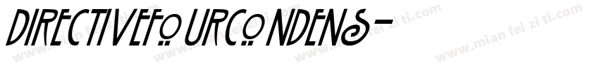 DirectiveFourCondens字体转换