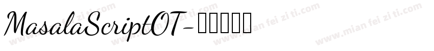 MasalaScriptOT字体转换