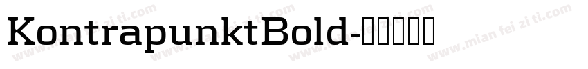 KontrapunktBold字体转换