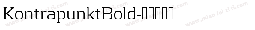 KontrapunktBold字体转换