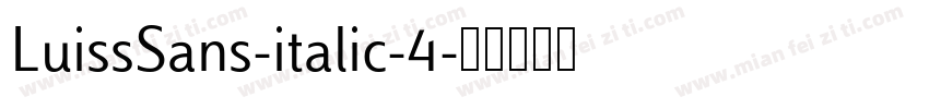 LuissSans-italic-4字体转换