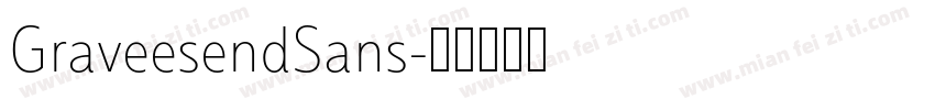 GraveesendSans字体转换
