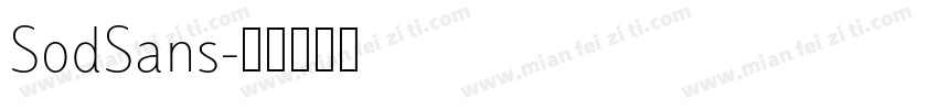 SodSans字体转换