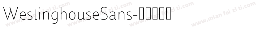WestinghouseSans字体转换