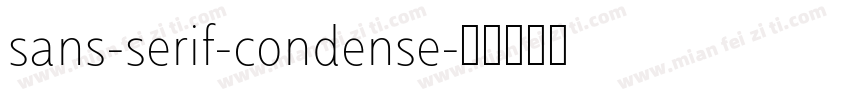 sans-serif-condense字体转换