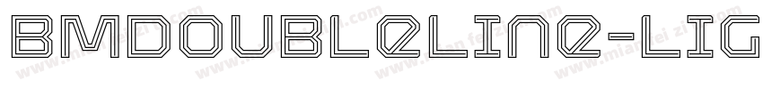 BMDoubleLine-Light字体转换