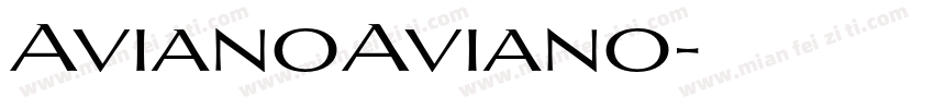 AvianoAviano字体转换