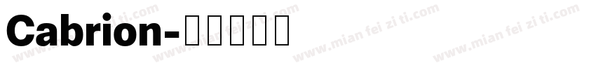 Cabrion字体转换