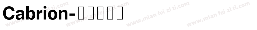 Cabrion字体转换