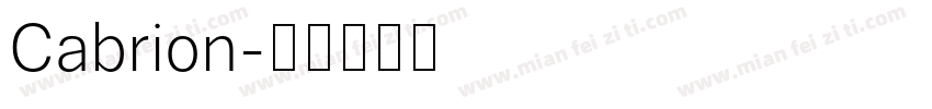 Cabrion字体转换