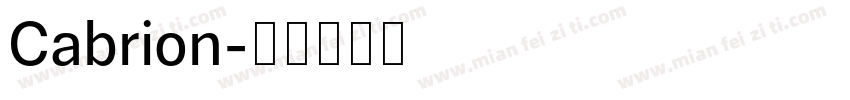 Cabrion字体转换