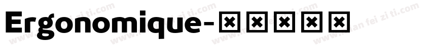 Ergonomique字体转换
