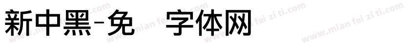 新中黑字体转换