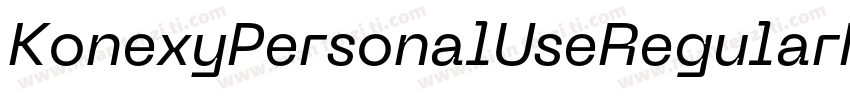 KonexyPersonalUseRegularNeueMachina字体转换