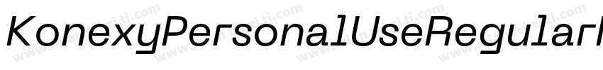 KonexyPersonalUseRegularNeueMachina字体转换