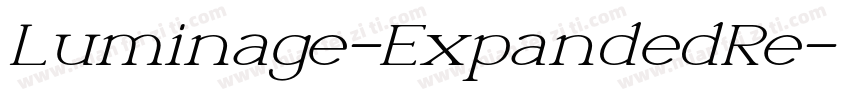 Luminage-ExpandedRe字体转换