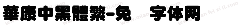 華康中黑體繁字体转换