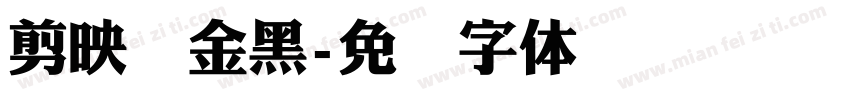 剪映俪金黑字体转换