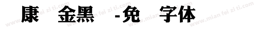 华康俪金黑简字体转换