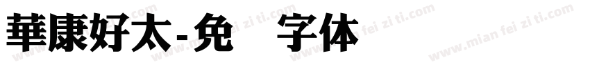 華康好太字体转换