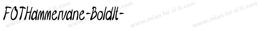 FOTHammervane-BoldIt字体转换