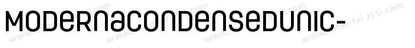 ModernaCondensedUnic字体转换