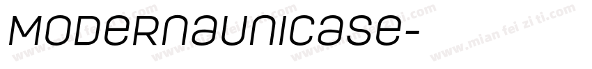 ModernaUnicase字体转换