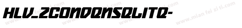 Hlv_2CondenseLite字体转换