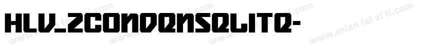 Hlv_2CondenseLite字体转换