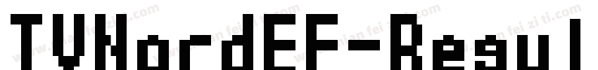 TVNordEF-RegularCon字体转换
